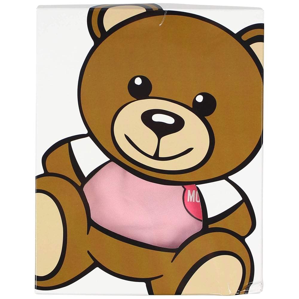 Moschino Bear Logo - Moschino Teddy Bear Balloon Logo Footie & Hat Gift Box Set – Crown ...