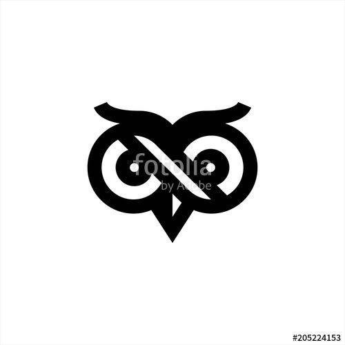 Owl Face Logo - Owl Face Logo