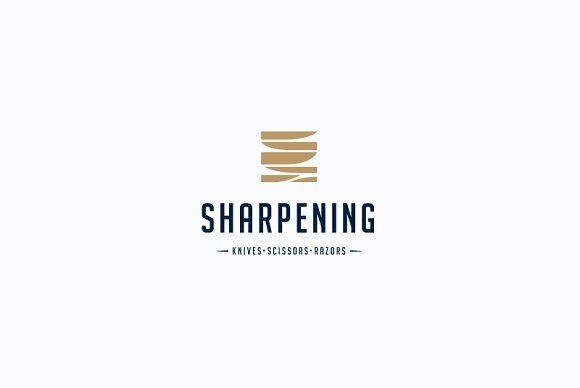 Sharping Razor Logo - Sharpening service logo Logo Templates Creative Market