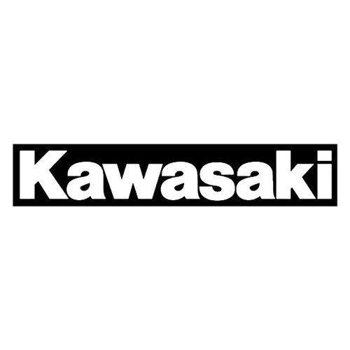 Black Kawasaki Logo - $14.40 Factory Effex Swingarm Graphics Kawasaki Logo