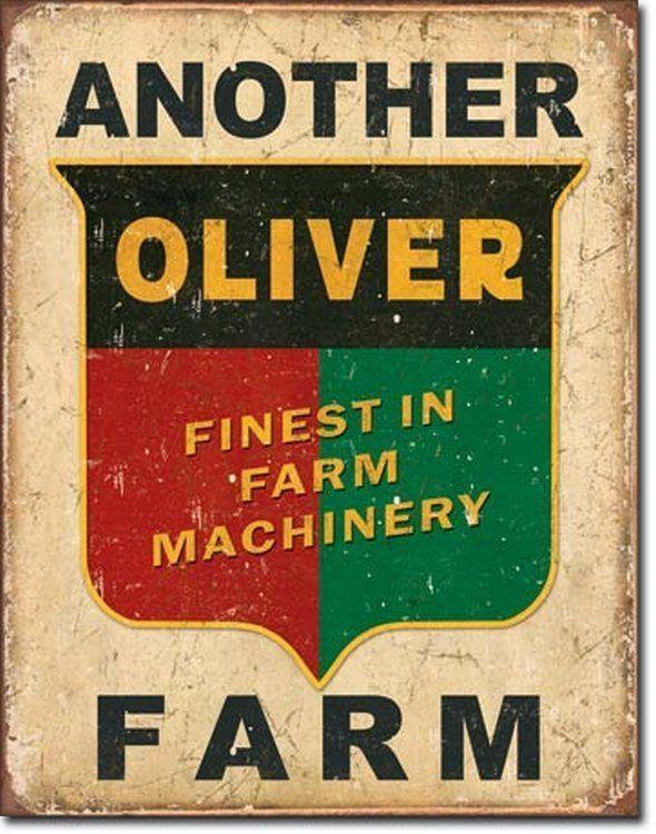 Oliver Tractor Logo - Oliver Tractors Logo Tin Sign Finest In Farm Machinery ...