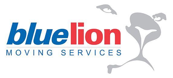 Red and Blue Lion Logo - Relocation Services Australia. Blue Lion Moving