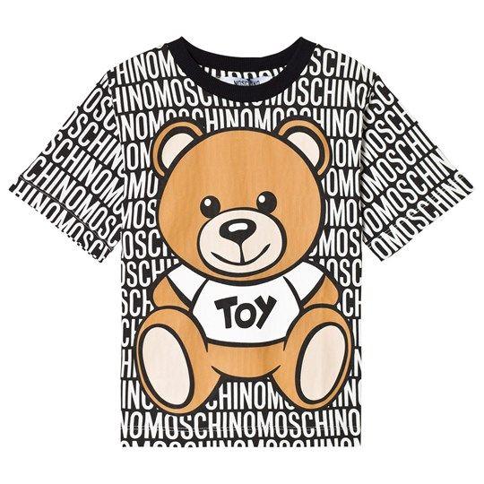 Moschino Bear Logo - Moschino Kid Teen Bear And Logo Print Tee
