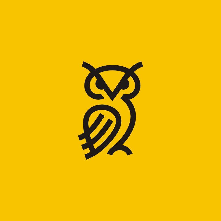 Owl Face Logo LogoDix