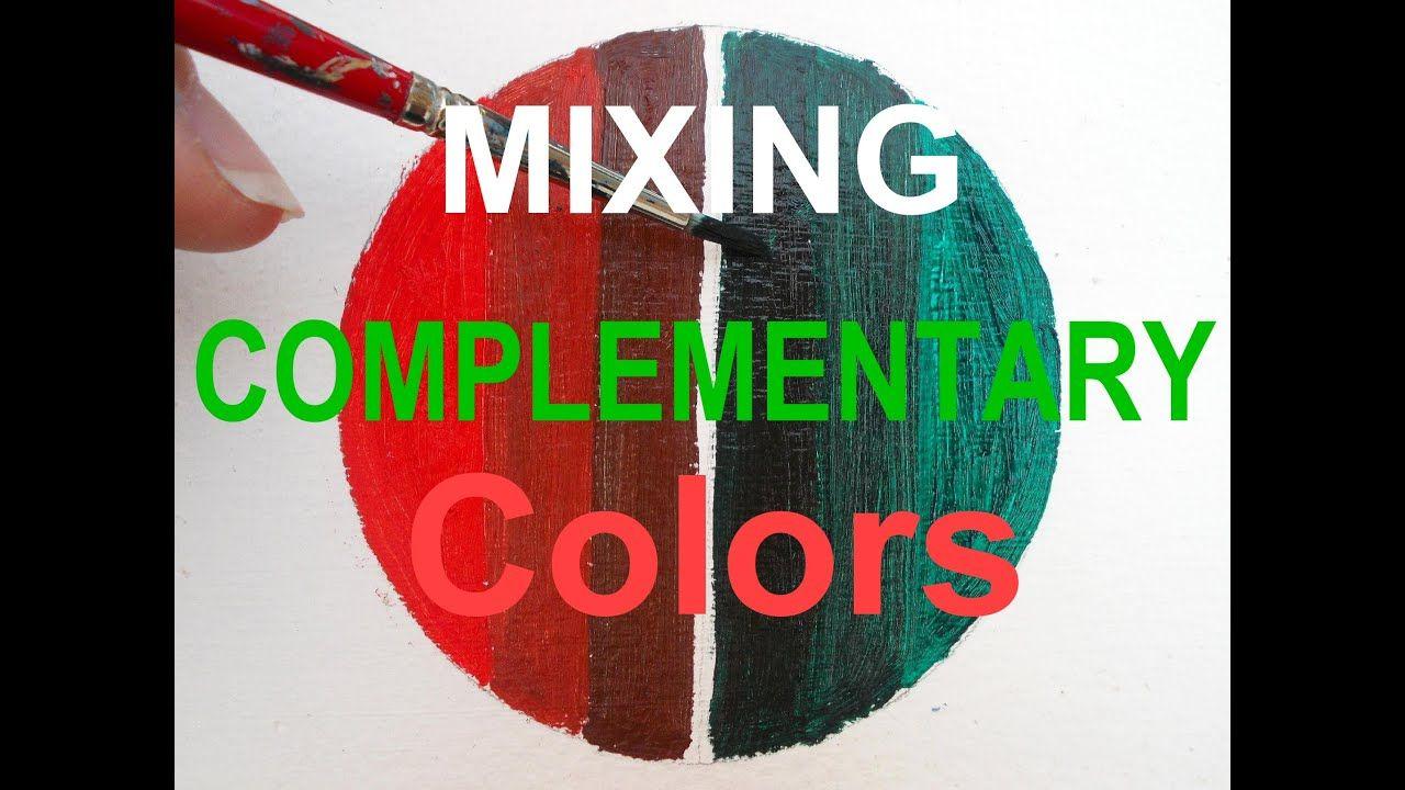 Red and Green Oil Logo - Oil Painting for Beginners: Mix Complementary Colors Red and Green ...
