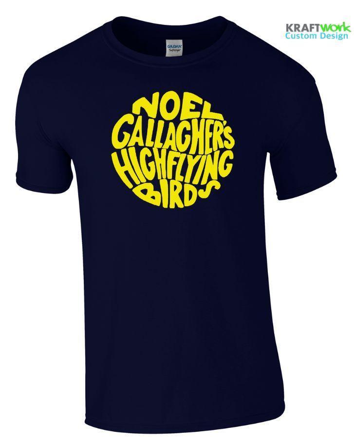 New Gallagher Logo - NOEL GALLAGHER'S High Flying Birds CIRCLE LOGO T SHIRT NEW