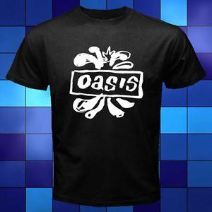 New Gallagher Logo - New Oasis British Rock Band Logo Noel Liam Gallagher Black T-Shirt ...