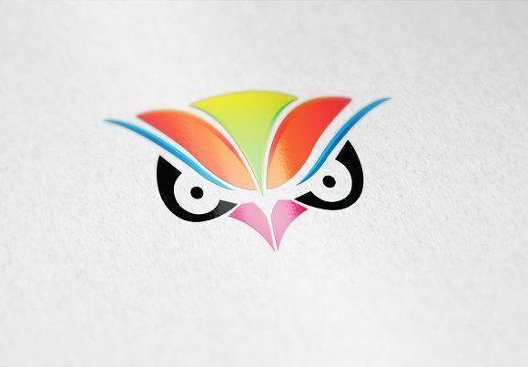 Owl Face Logo - Owl Face Logo Template ~ Logo Templates ~ Creative Market
