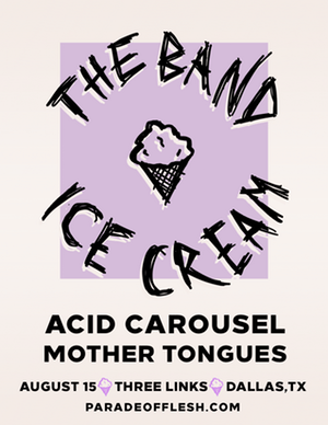 The Banf Cream Logo - Three Links Deep Ellum The Band Ice Cream, Acid Carousel