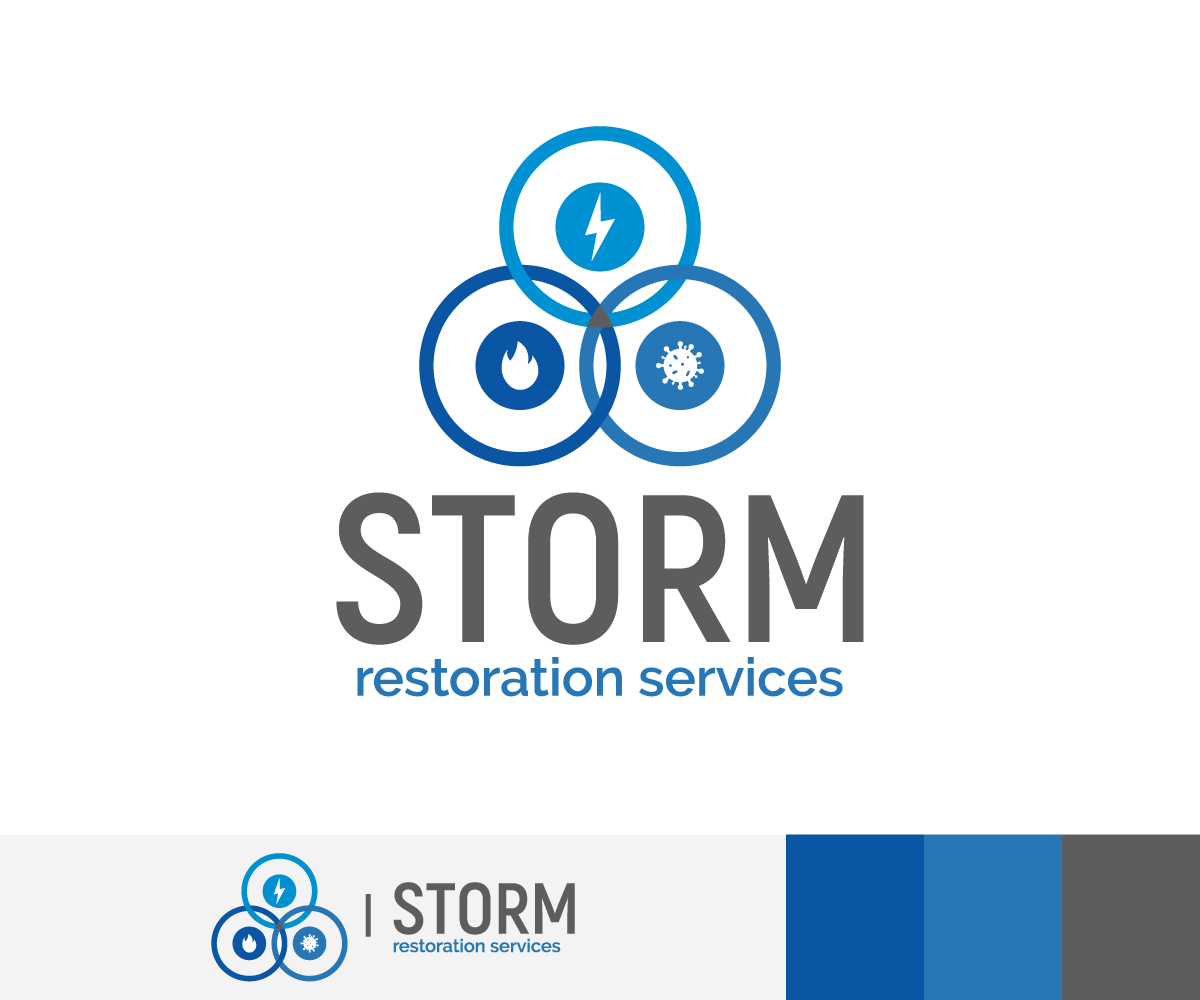 HR Company Logo - Elegant, Playful, It Company Logo Design for Storm Restoration