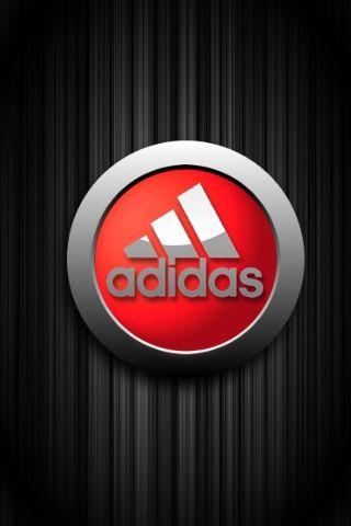 Black and Red Adidas Logo - Download Red Adidas 320 X 480 Wallpaper adidas logo
