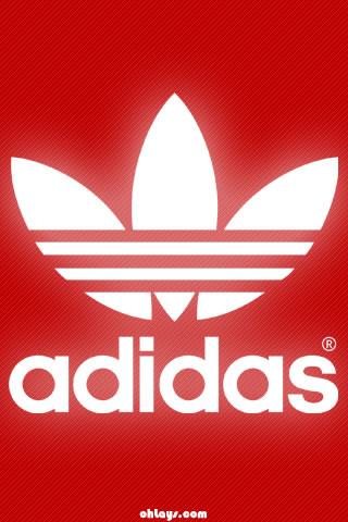 Black and Red Adidas Logo - Red Adidas iPhone Wallpaper | #1186 | ohLays