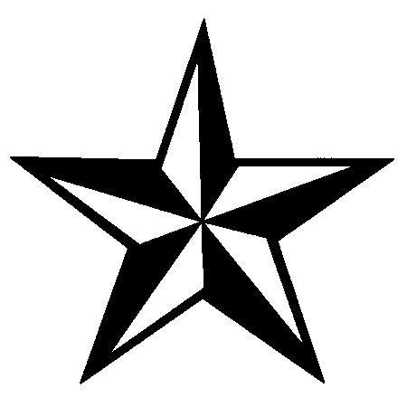 Red White and Black Star Logo - Black An Red Nautical Star Clipart Image