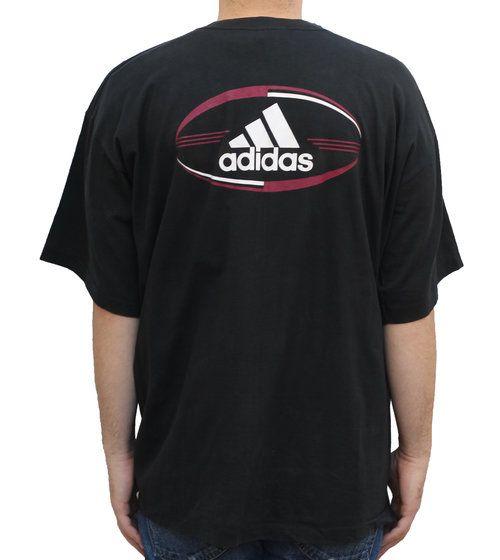 Black and Red Adidas Logo - Vintage Adidas Black / Red Logo T Shirt (Size XXL)