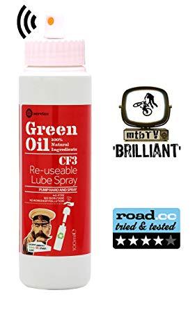 Red and Green Oil Logo - Green Oil CF3 Re-usable lube spray 100ml: Amazon.co.uk: Sports ...