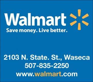 Walmart.com Save Money Live Better Logo - Seve money. Live better., Walmart, Waseca, MN