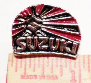 Old Suzuki Logo - Vintage Suzuki logo pin old motorcycle collectible biker vest hat