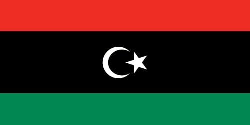 Red White and Black Star Logo - Flag of Libya | Britannica.com