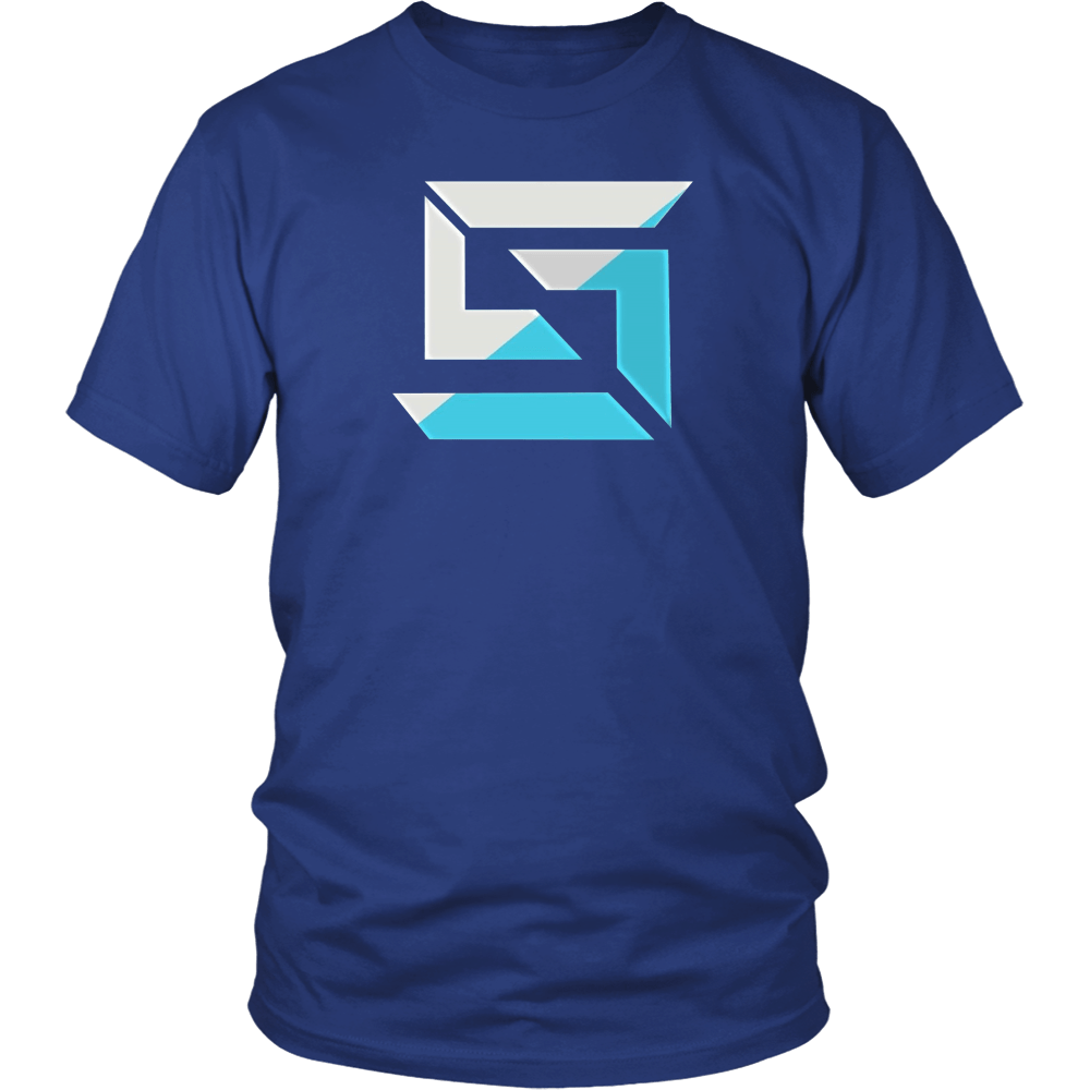 Paradise Cross Logo - Shooters Paradise Logo T Shirt Blue