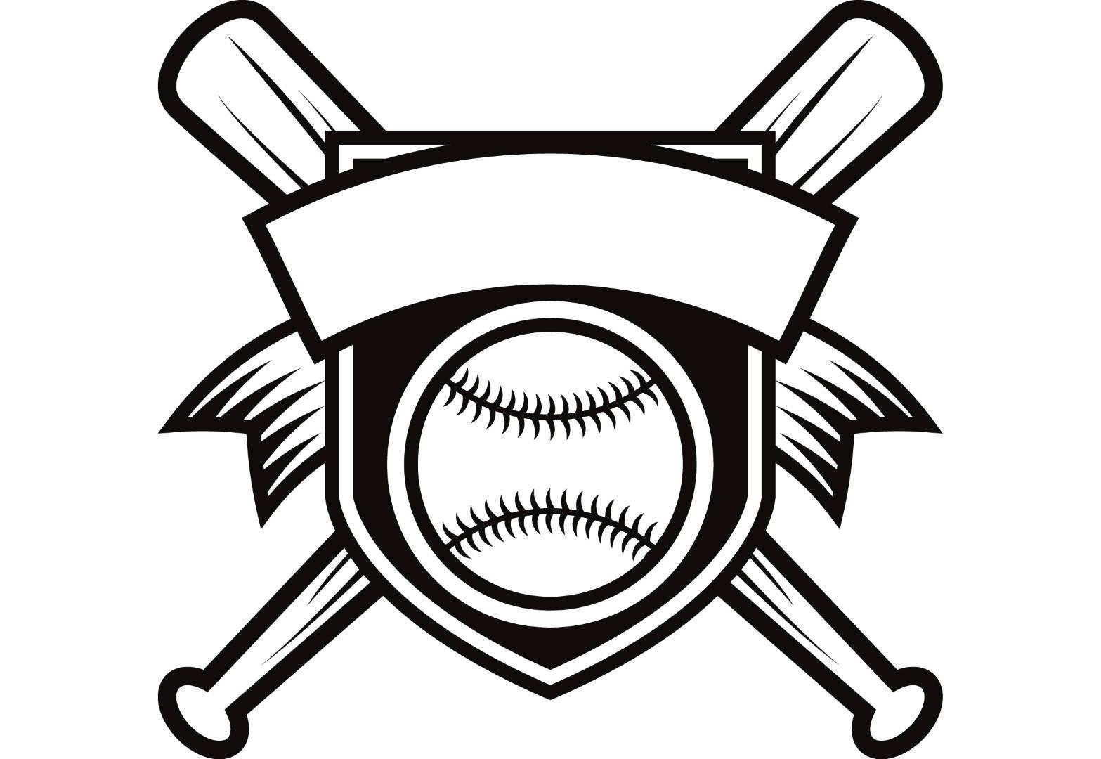 Crossed Bats Logo - Bat Logo Crossed Baseball Bats With