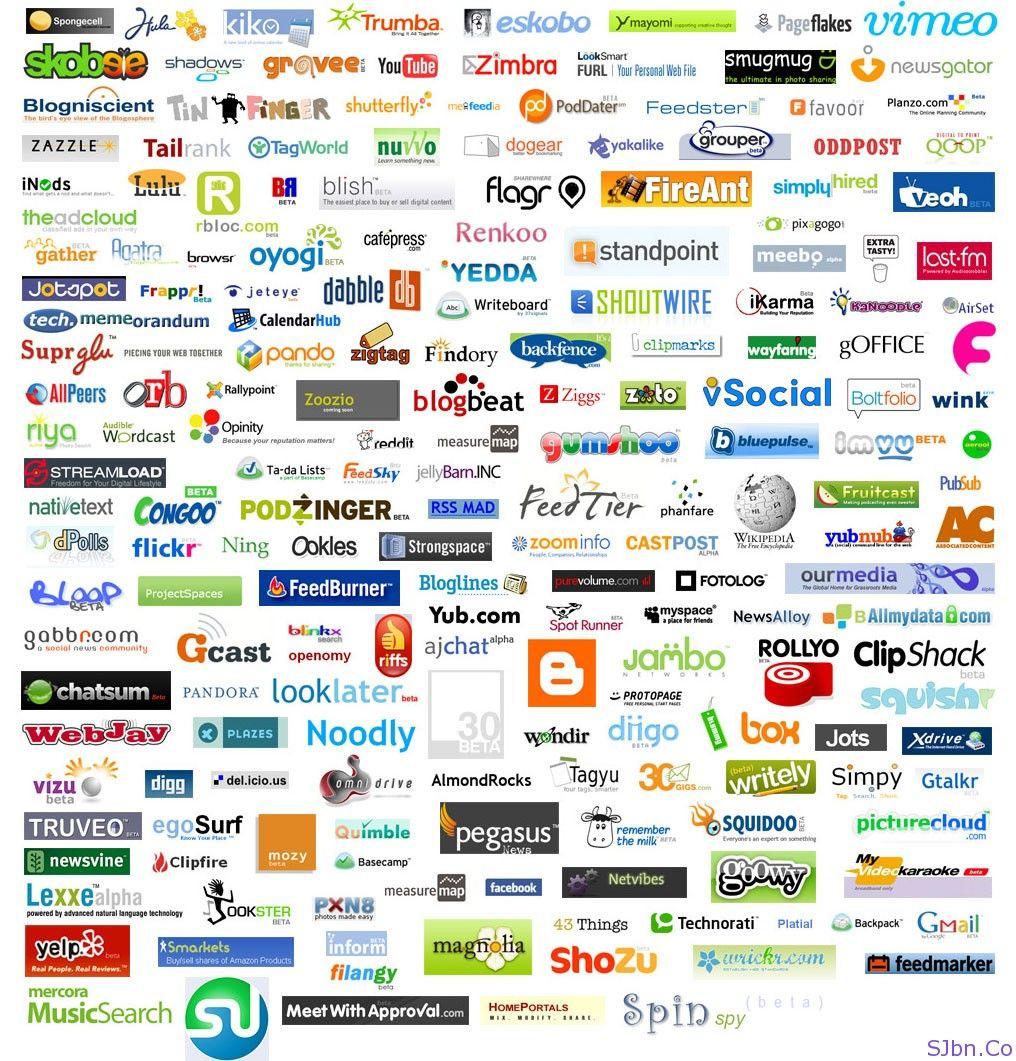 Popular Corporate Logo - List Of Companies And Websites Started In 2006 And Which Are Now