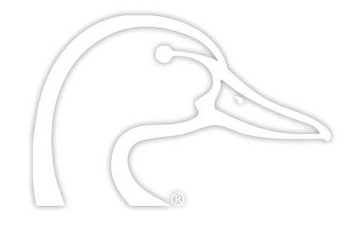Ducks Unlimited Logo - Amazon.com : Ducks Unlimited Duckhead Decal, White, 6