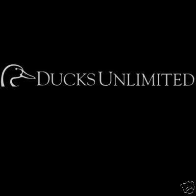 Ducks Unlimited Logo - DUCKS UNLIMITED LOGO VINYL WINDSHIELD DECAL WHITE NIB | #148066050