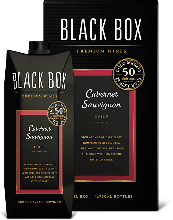3 Black Boxes Logo - The Best Wines in a Box | Black Box Wines