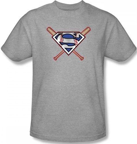 Crossed Bats Logo - Superman T Shirt Bats Logo