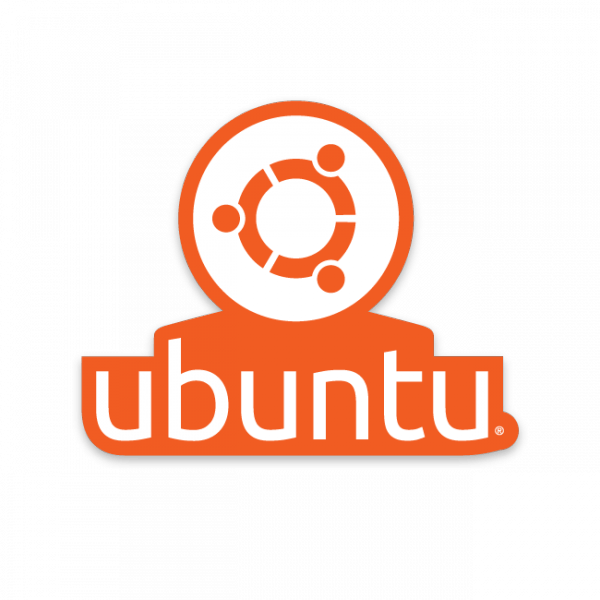 White On Orange Logo - Ubuntu Logos