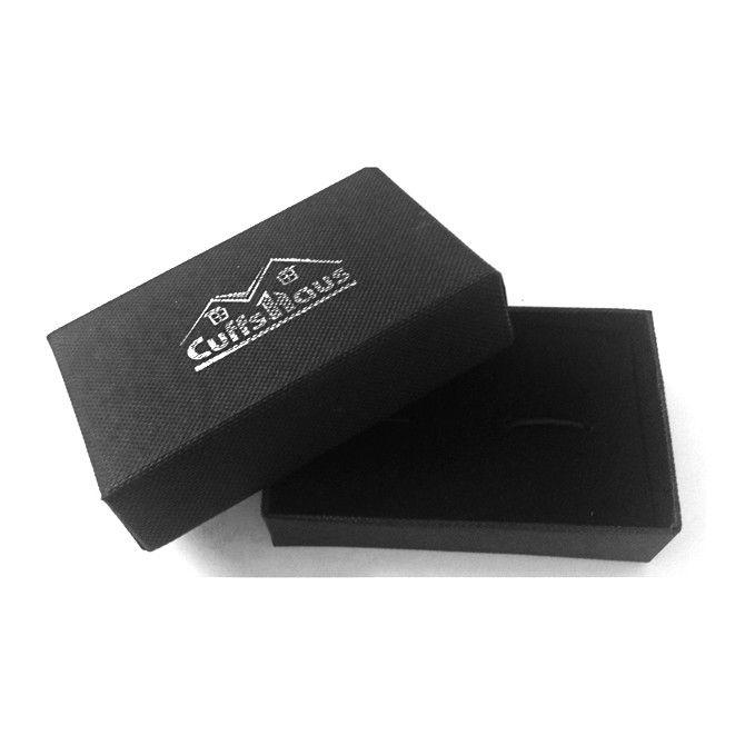 3 Black Boxes Logo - Large Letter Size Cufflink / Multipurpose Box - with Logo Foil stamped ...
