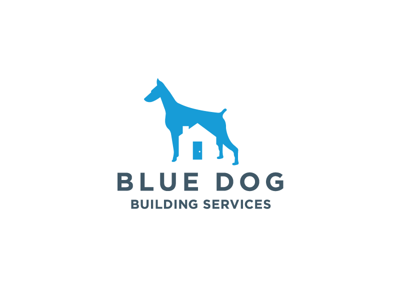 Blue Dog Logo - Blue Dog Building Services by Sean Heisler | Dribbble | Dribbble