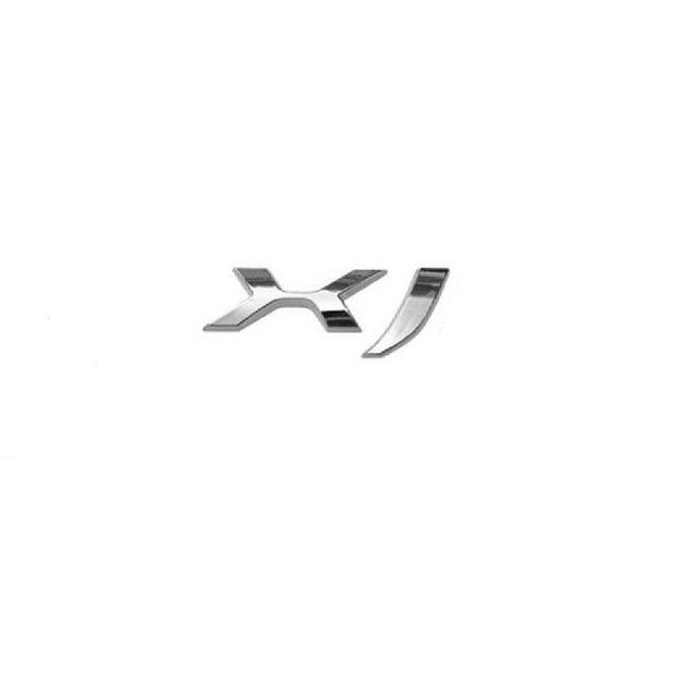 XJ Logo - Chrome X J Letters Words Car LOGO Trunk Rear Badge Emblem