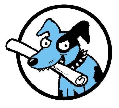 Blue Dog Logo - Prints, buffalo horns and wooden art... - Picture of Blue Dog ...