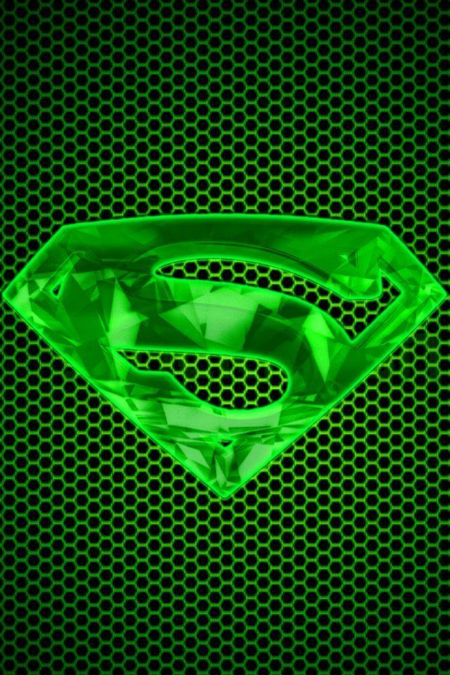 Green Superman Logo - Green Kryptonite S Shield Background by KalEl7 | Superman ...
