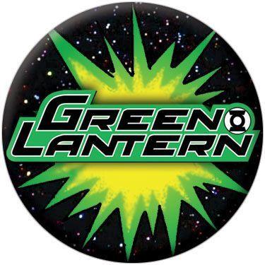 Green Superman Logo - Green Lantern Text Logo Button - Superman Stuff