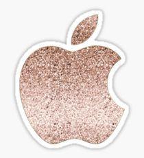 Rose Gold Apple Logo - Rose Gold Apple Logo Stickers