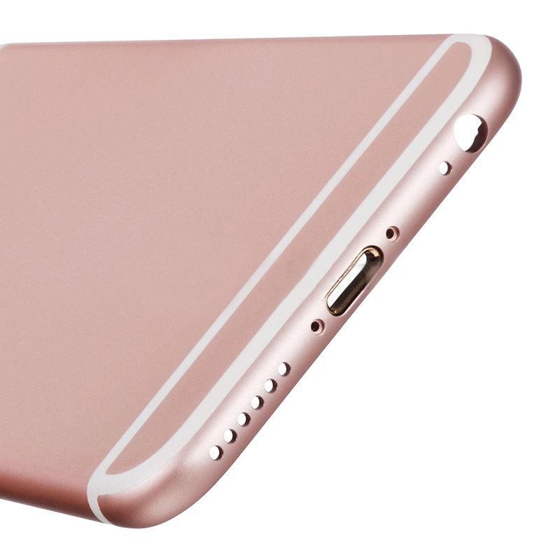 Rose Gold Apple Logo - For Apple iPhone 6S Rear Housing with Apple Logo Replacement