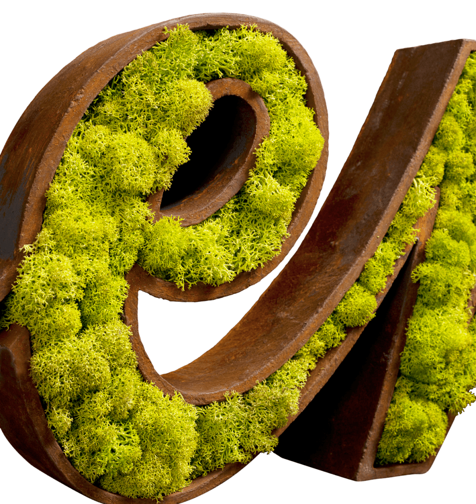 Moss Logo - Vegetal Identities. Logo of your business with Moss Trend