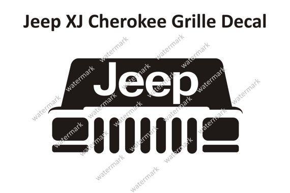 XJ Logo - Jeep XJ Cherokee Classic Sport Grille Logo Decal by Robnmon. jeepin