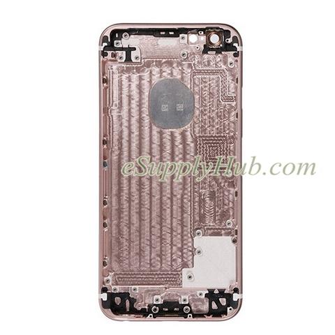 Rose Gold Apple Logo - Replacement Rear Housing with Apple Logo For Apple iPhone 6S - Rose Go