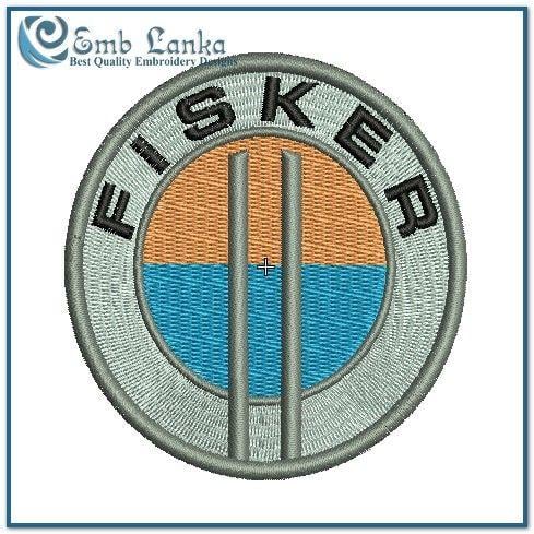 Fisker Car Logo - Fisker Car Logo Embroidery Design | Emblanka.com