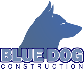 Blue Dog Logo - Custom Fencing. Blanco, TX. Blue Dog Construction