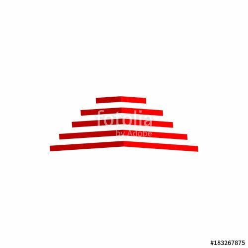 Red Pyrimid Logo - Red Pyramid Logo Vector Stock Image And Royalty Free Vector Files