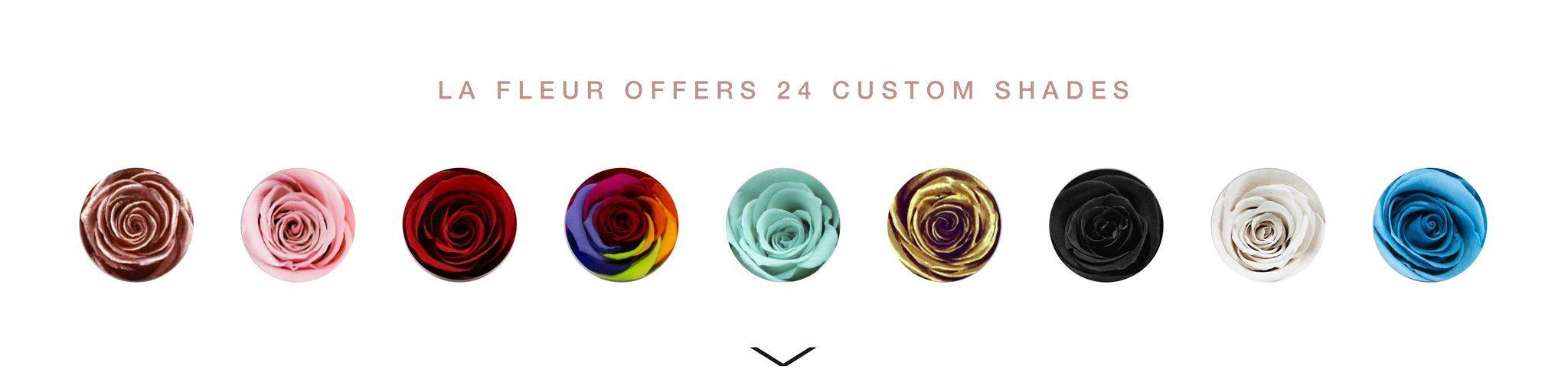 Rainbow Frose Logo - La Fleur Bouquets. Roses That Last A Year