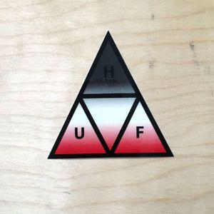 Red Pyrimid Logo - Huf vinyl sticker decal bumper laptop SF pyramid logo skateboard