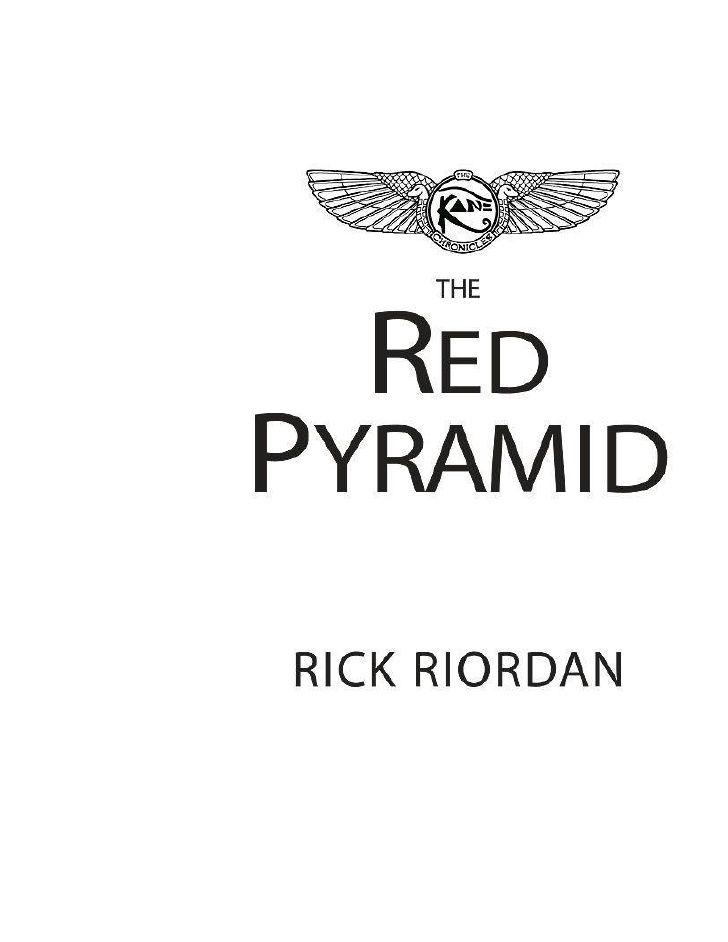 Red Pyrimid Logo - The red pyramid riordan rick