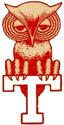 Temple Owls Logo - Temple Owls Primary Logo (1960) - Owl sitiing on a T | Bird Team ...