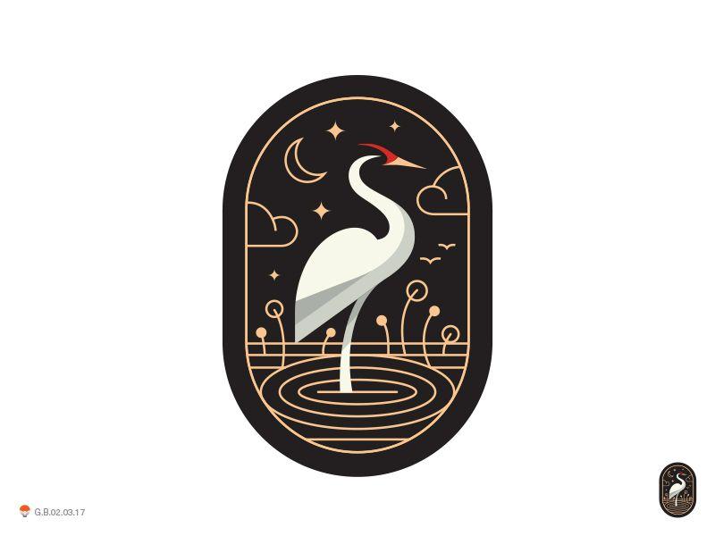 Crane Bird Logo - Crane Capsul | Oh yes please design | Pinterest | Logo design ...