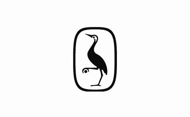 Crane Bird Logo - Gyldendal This trademark was adopted by Gyldendal in 1770 and